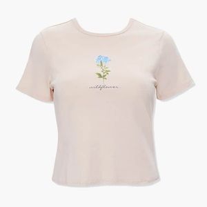 Women’s FOREVER 21 plus cream wildflower top